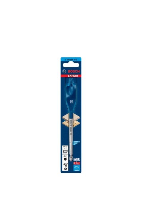 BOSCH FLAT WOOD BIT SELF CUT 19 X 152