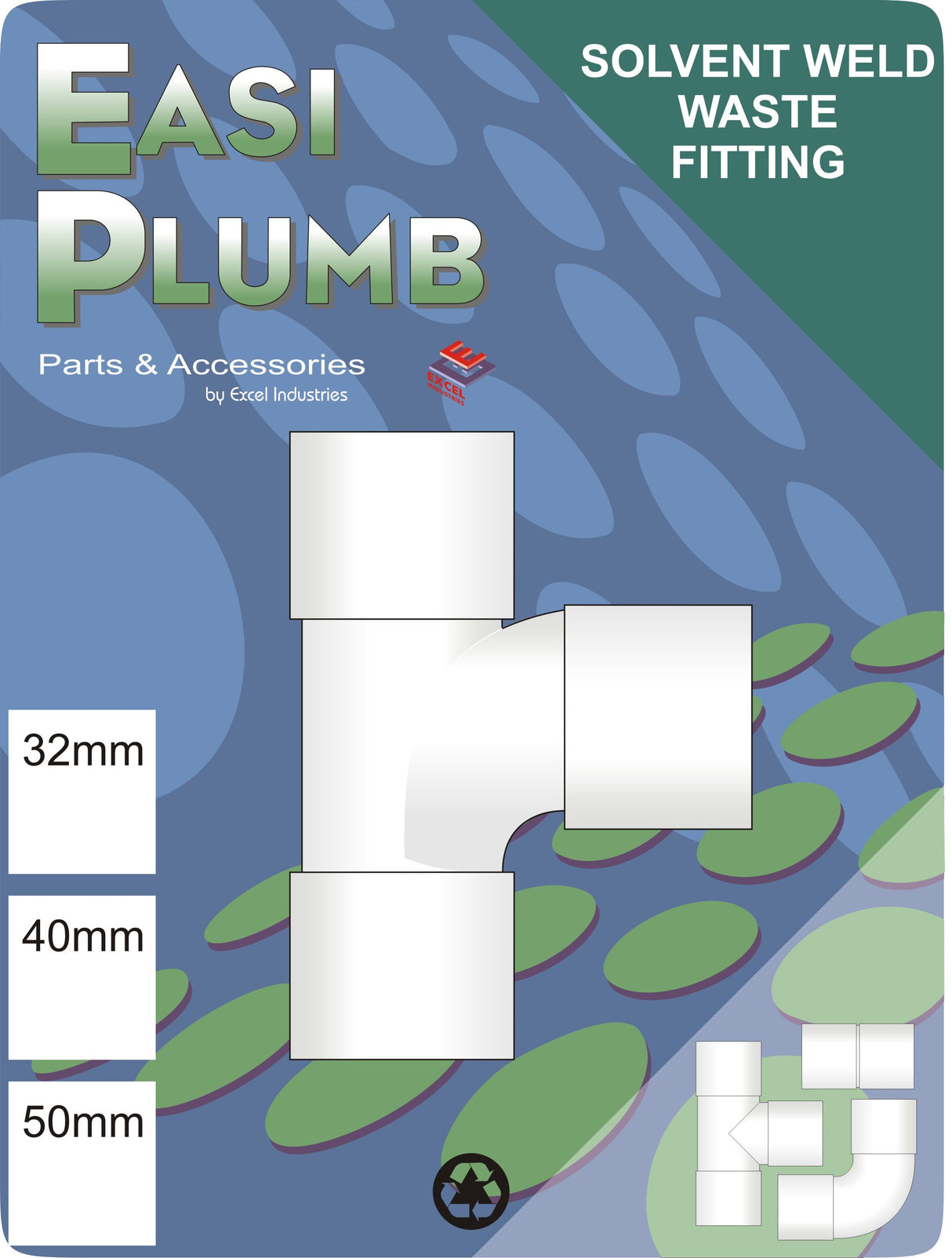 Easy Plumb 40mm X  90 Deg. Tee
