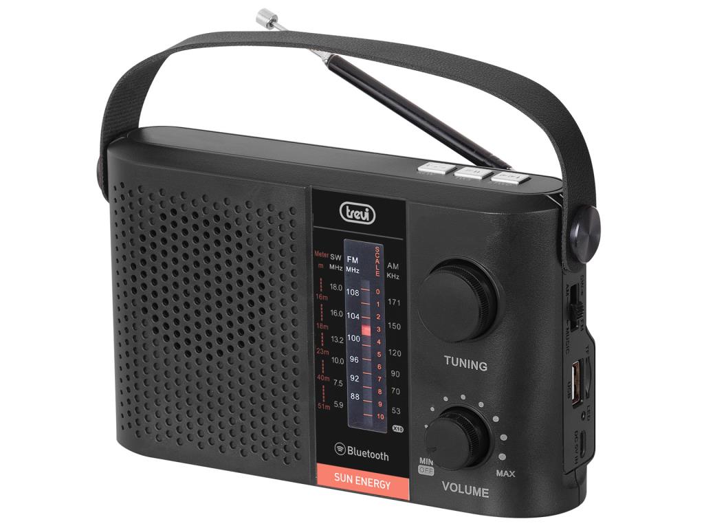 TREVI WIRELESS SOLAR RADIO BT RECHARGEABLE