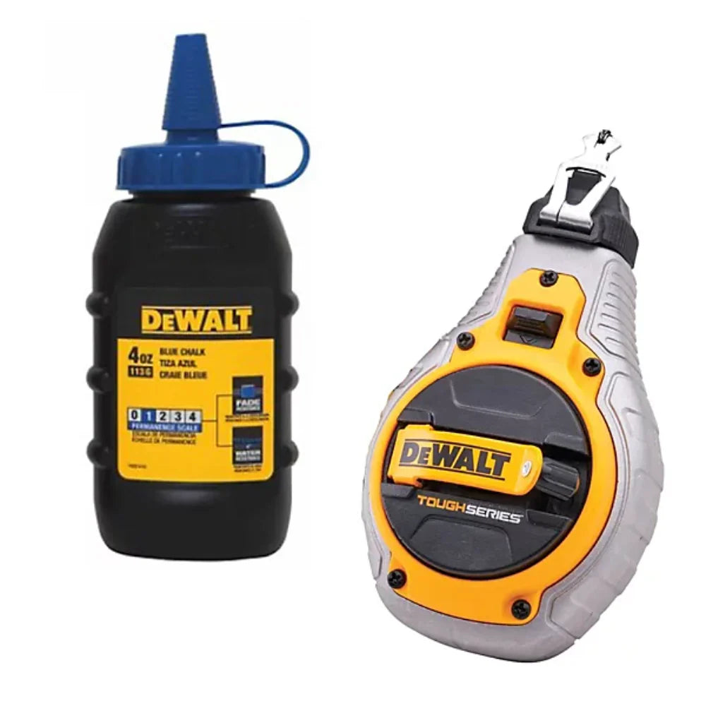 DEWALT CHALK LINE AND BLUE CHALK