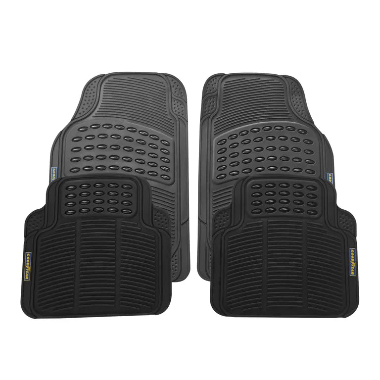 GOODYEAR 4PC RUBBER CAR MAT SET
