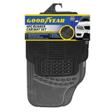 GOODYEAR 4PC RUBBER CAR MAT SET