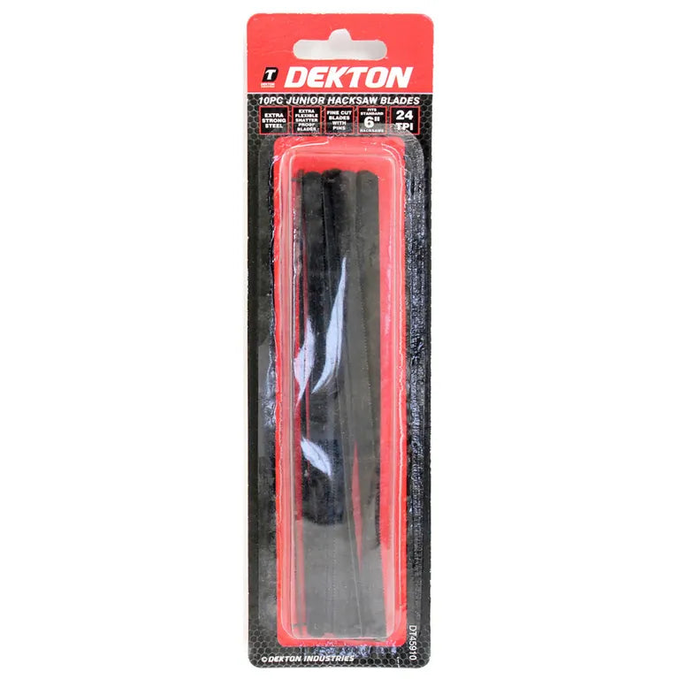 DEKTON 10PC JUNIOR HACKSAW BLADES