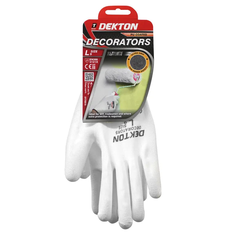 DEKTON SIZE 9/L DECORATORS PU COATED GLOVES