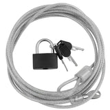 DEKTON SECURITY CABLE AND LOCK 3MM X 300MM