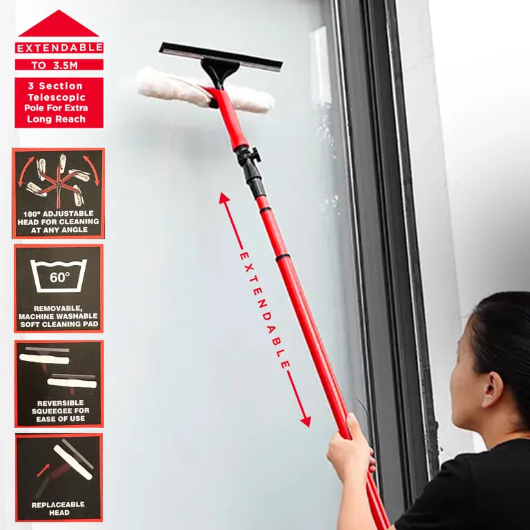 DEKTON TELESCOPIC WINDOW CLEANING KIT