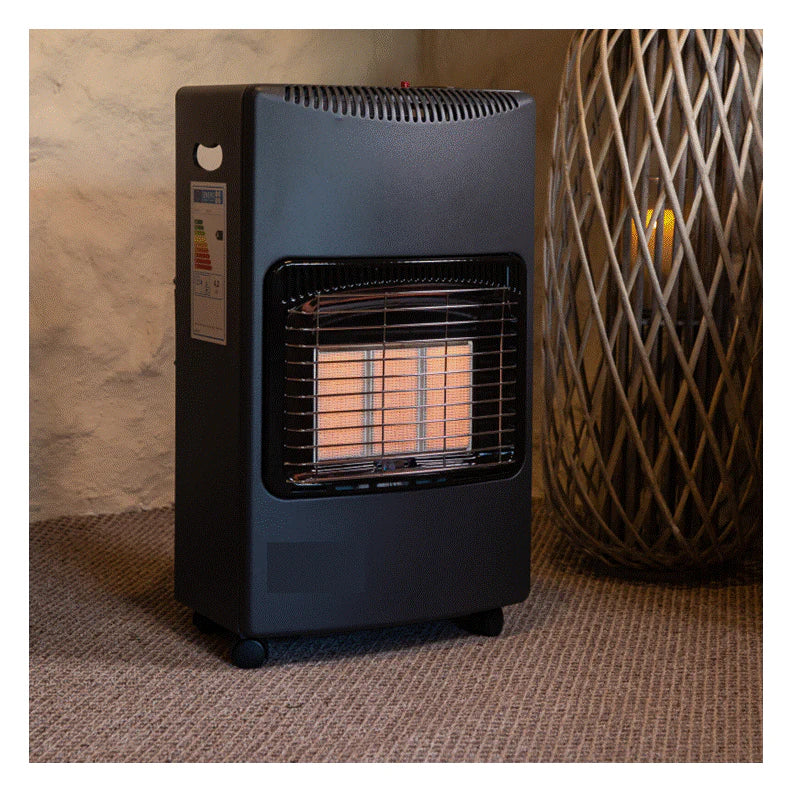 DE VIELLE PREMIUM MOBILE GAS HEATER BLACK