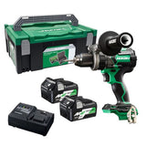 HIKOKI COMBI-DRILL 18V LI-LON BRUSHLESS 140NM @ 2X 5.0AH MULTIVOLT LI-ION BATTERIES