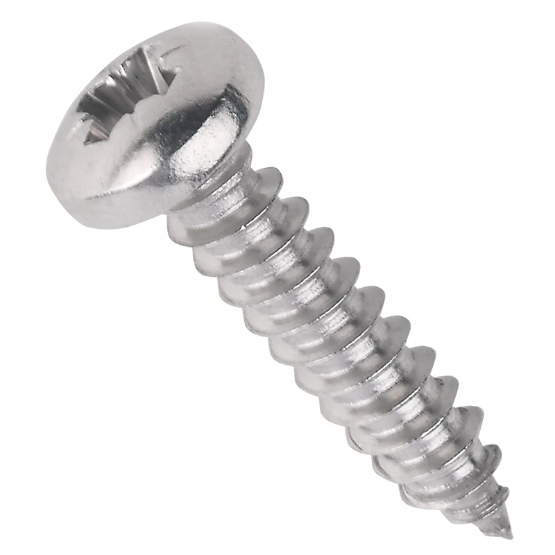 PREMIUM CHOICE 8X1" CR PAN SELF TAPPER ZINC PLATED