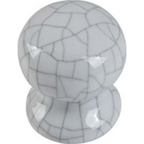 HEADBOURNE CERAMIC KNOB CRACKED WHITE