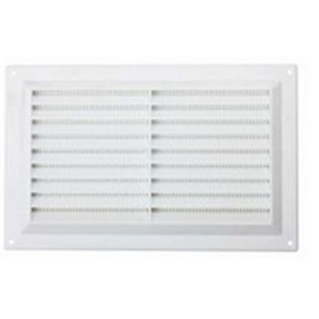 AIRFLOW LOUVERED VENT & SCREEN WHITE 9 X 9 - Watson Hire