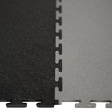JEFFERSON 500X500MM INTERLOCKING PVC FLOOR TILE DARK GREY 10PK