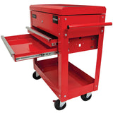 JEFFERSON MOBILE TOOL & PARTS TROLLEY WITH SLIDING LID & DRAWERS