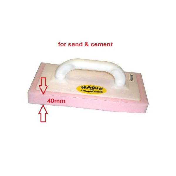 RAMBOO PRO MAGIC ON CEMENT PINK SPONGE FLOAT 300 X 150MM