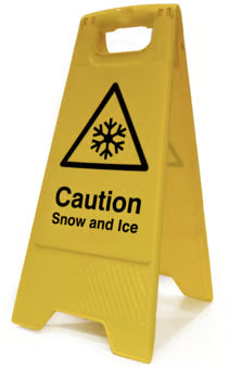 Heavy Duty A-Board - 'Caution Snow and Ice'
