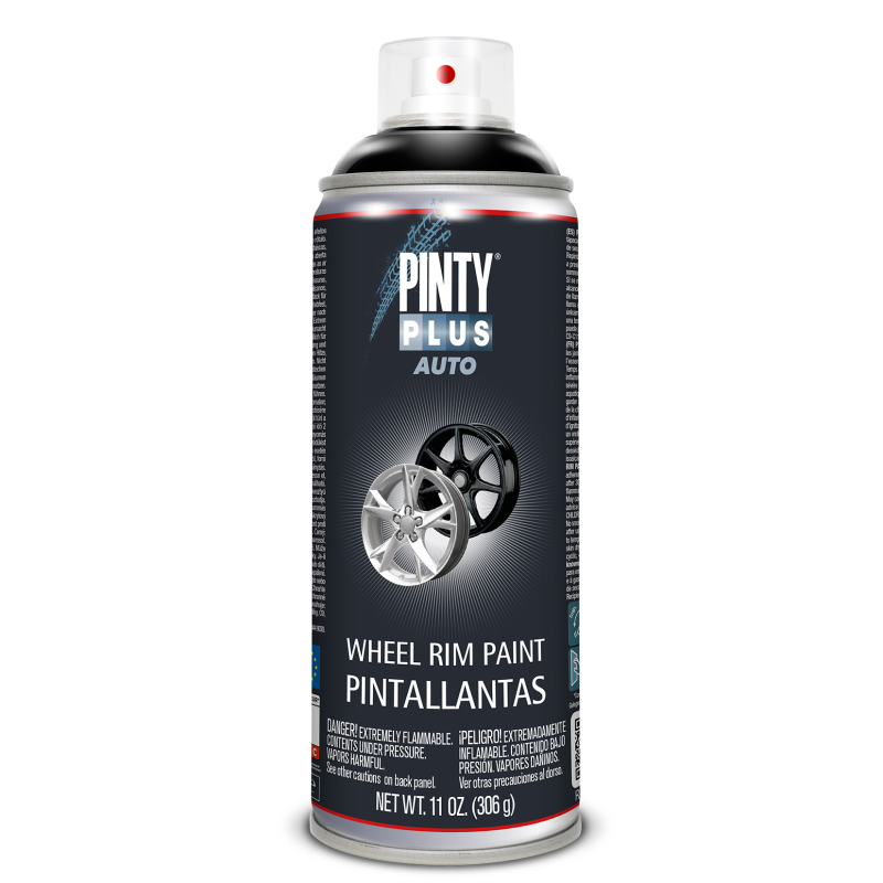 PINTYPLUS AUTO WHEEL RIM PAINT 400ML BLACK