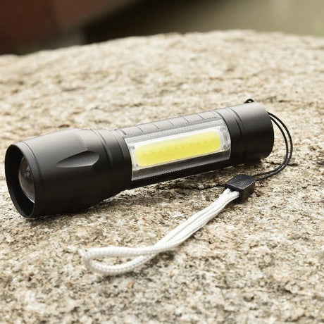 KINGAVON RECHARGEABLE ALUMINIUM XPE COB TORCH WITH ZOOM BB-RT421 - Watson Hire