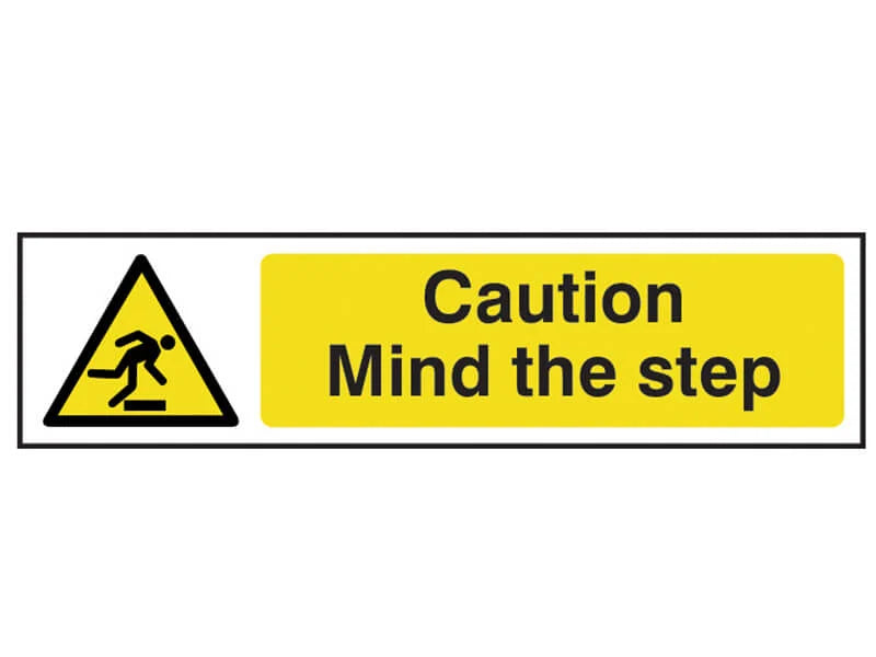 Caution Mind the step - PVC (200 x 50mm)
