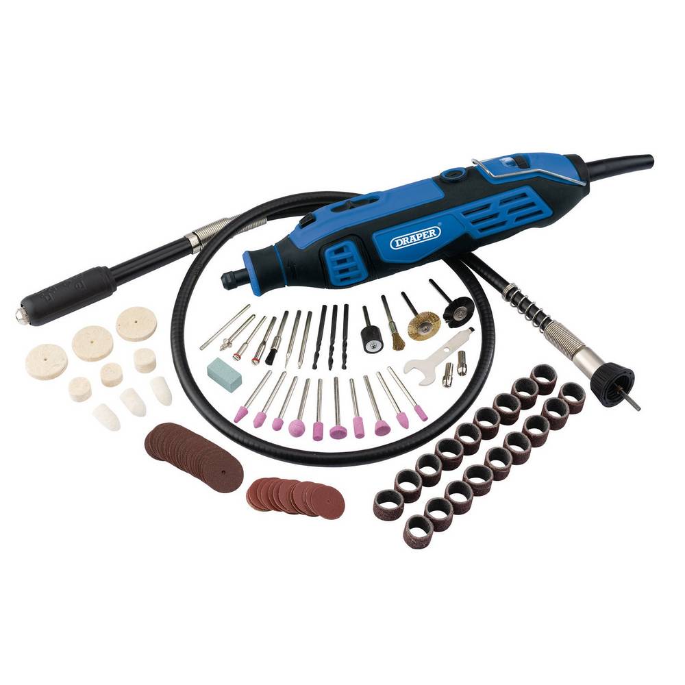 DRAPER MT180D111 180W ROTARY MULTI TOOL KIT 113PC