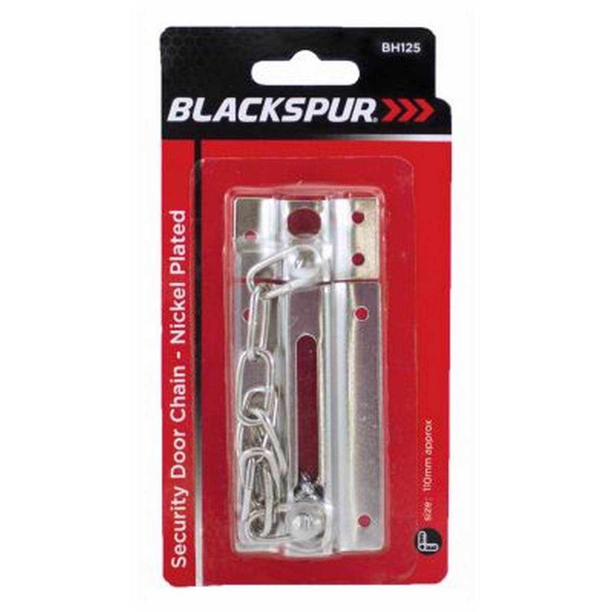 BLACKSPUR SECURITY DOOR CHAIN - NICKEL PLATED BB-BH125
