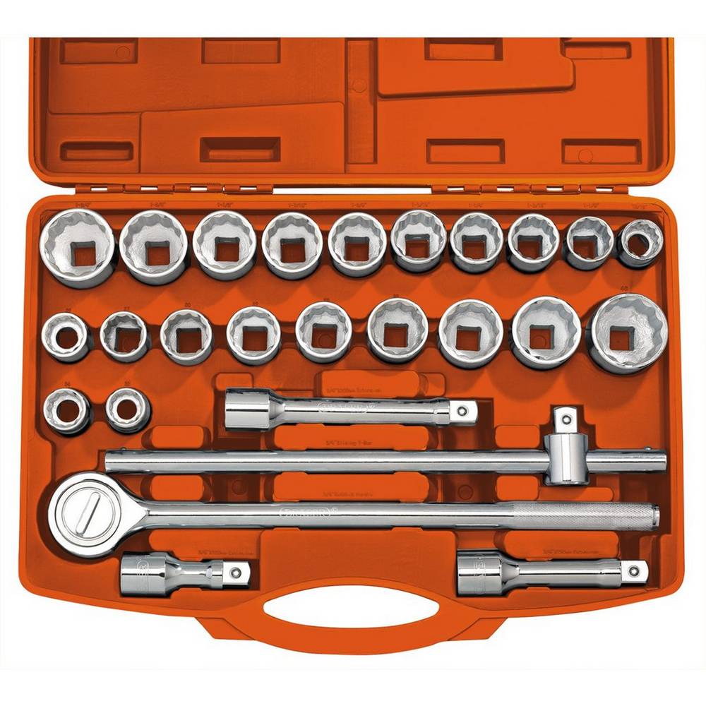 DRAPER 3/4"DR 26PCE SOCKET SET