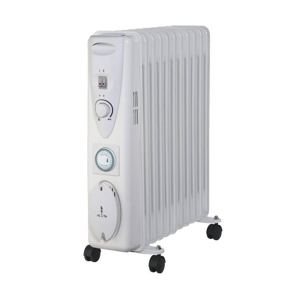 DE VIELLE PREMIUM 11 FIN OIL FILLED RADIATOR 2500W TIMER