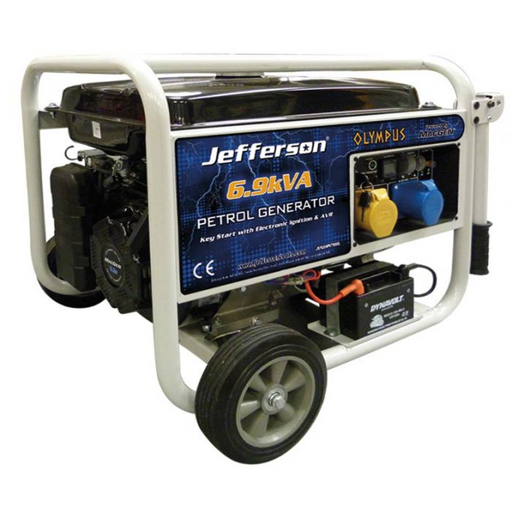 JEFFERSON 6.9KVA PETROL GENERATOR (ELECTRIC START)