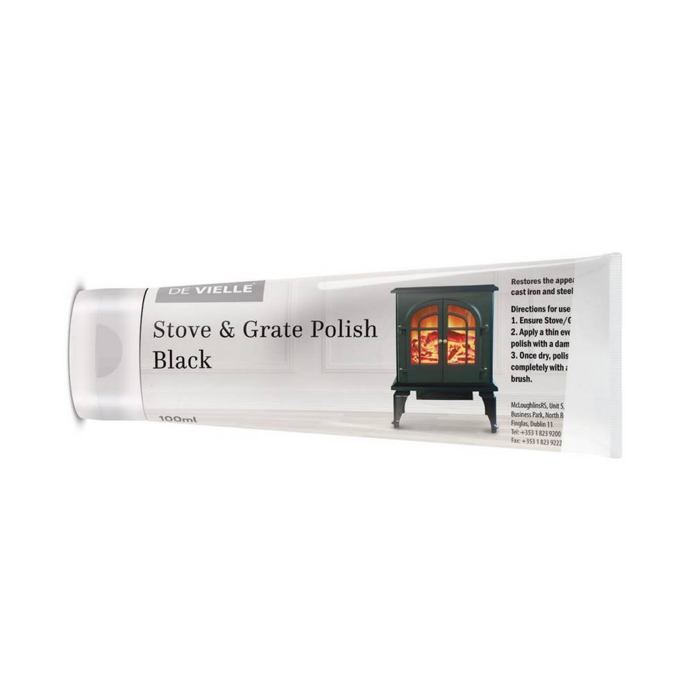 DE VIELLE BLACK STOVE & GRATE POLISH TUBE 100ML
