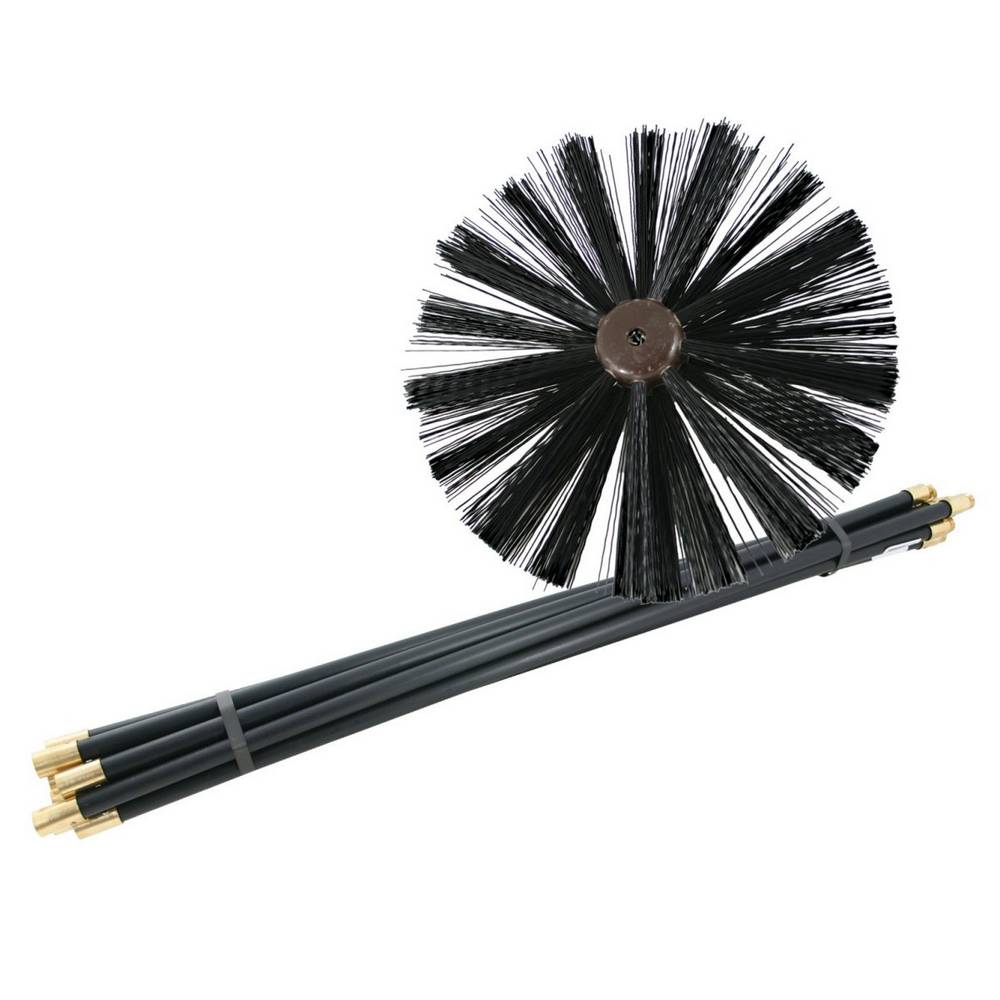 DE VIELLE 9 PIECE CHIMNEY CLEANING KIT