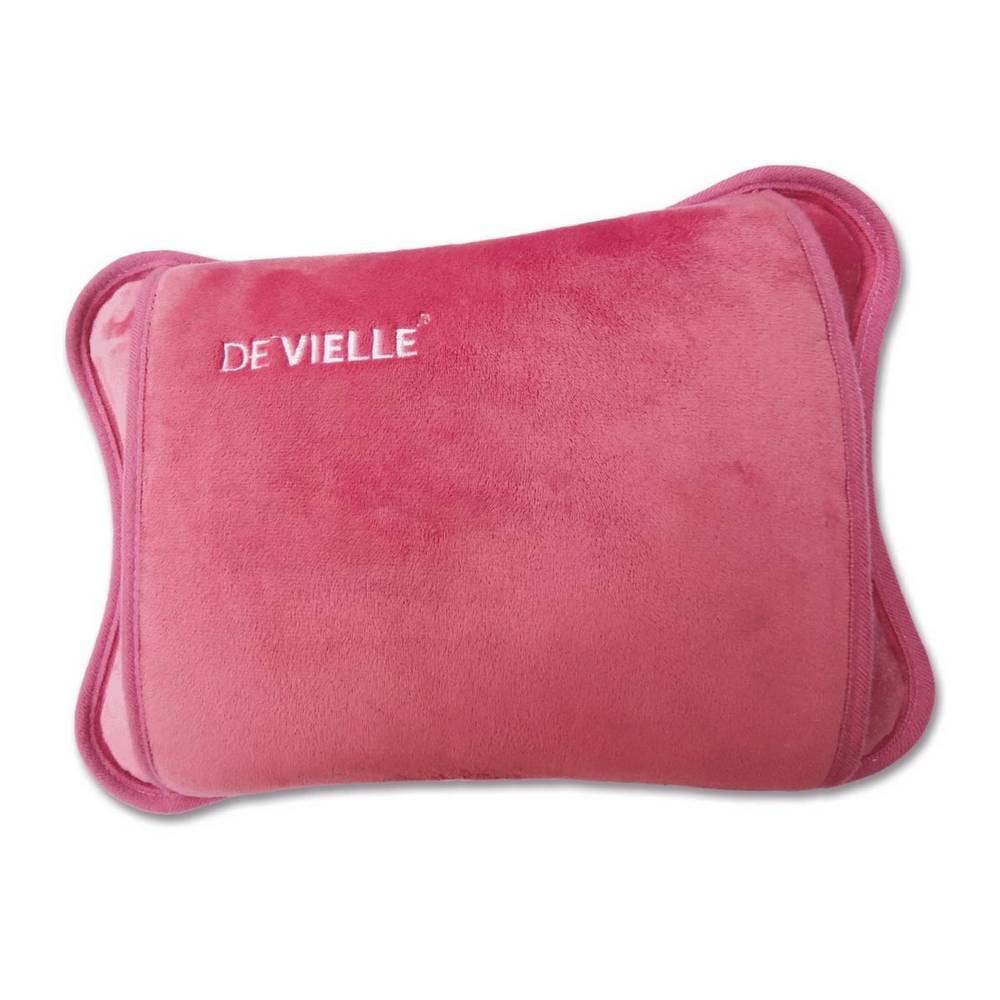 DE VIELLE RECHARGEABLE HOT WATER BOTTLE ROSE PINK