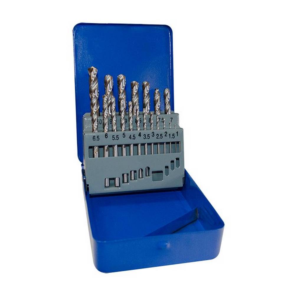JEFFERSON HSS FULLY GROUND 19 PIECE DRILL BIT SET