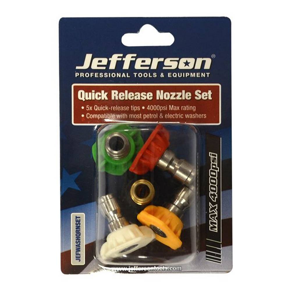 JEFFERSON 5 PIECE QUICK RELEASE NOZZLE TIP SET