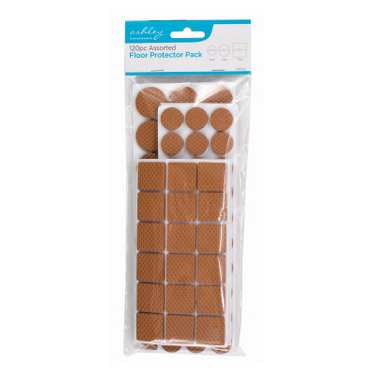 ASHLEY 120PC ASSORTED FLOOR PROTECTOR PACK BB-FP153