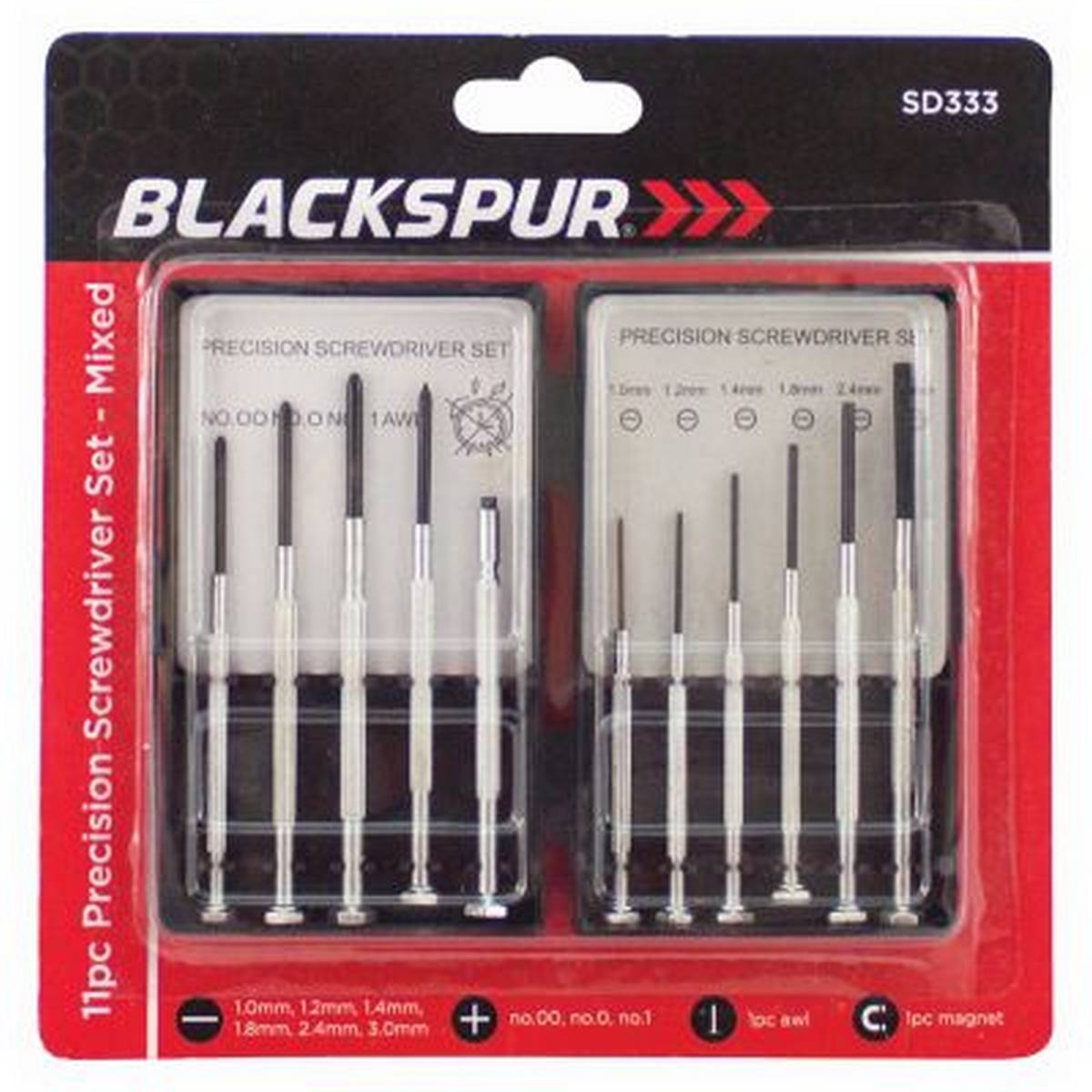 BLACKSPUR 11PC PRECISION S/DRIVER SET - MIXED BB-SD333
