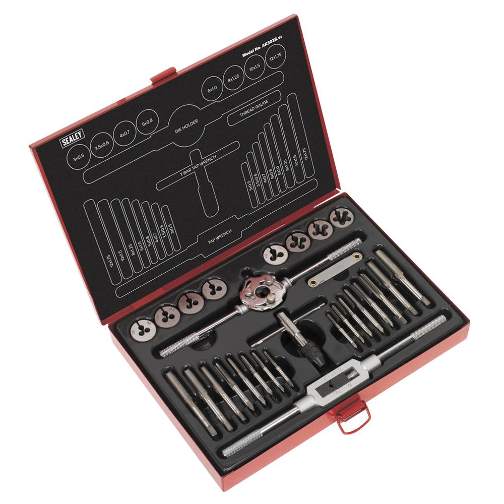 SEALEY TAP & DIE SET 28PC AK3028