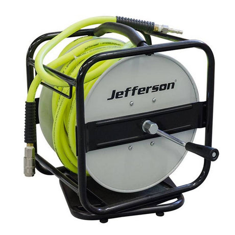 JEFFERSON 25M 360º HIGH-VIS AIR HOSE REEL - Watson Hire