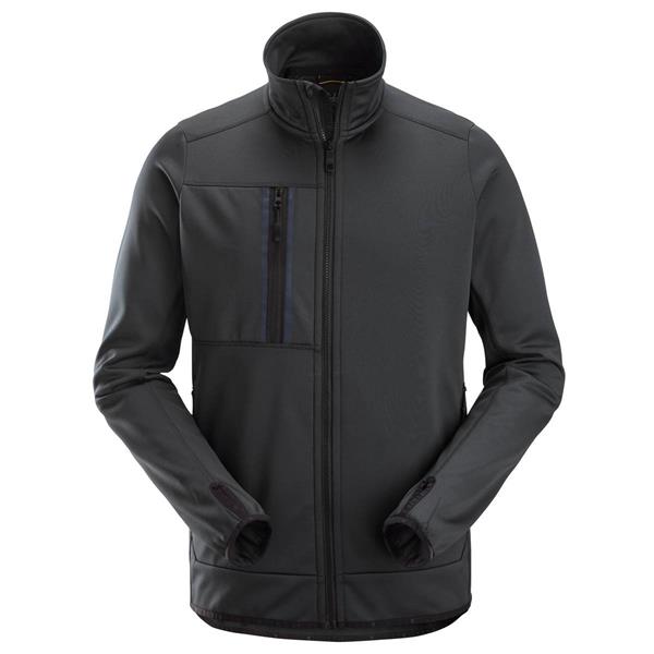 SNICKERS ALLROUNDWORK FULL ZIP FLEECE JACKET - STEEL GREY