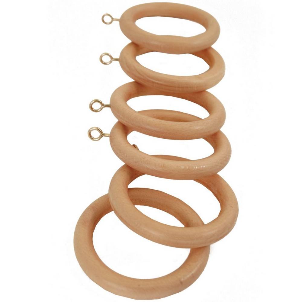 DE VIELLE CLASSIC 35MM WOOD CURTIN RINGS PINE