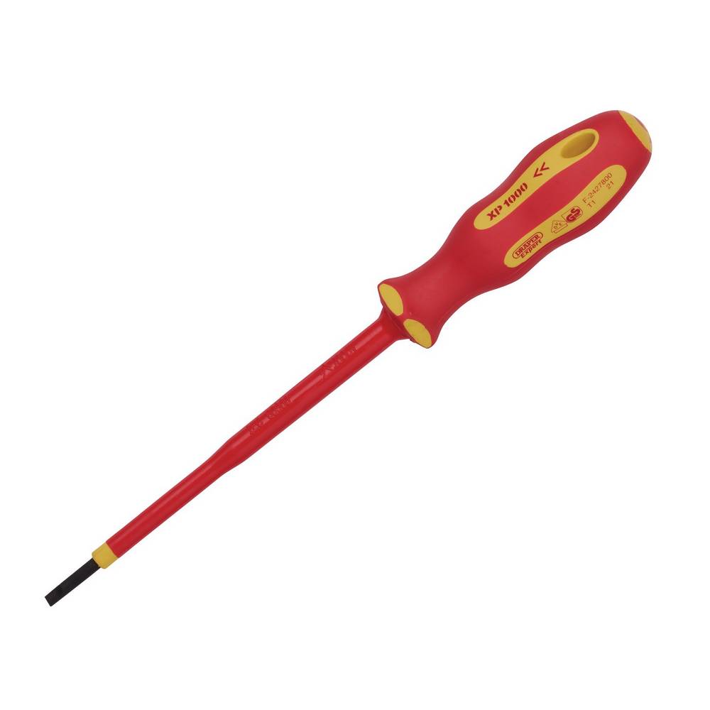 DRAPER XP1000 VDE PLAIN SLOT SCREWDRIVER, 3.0 X 100MM