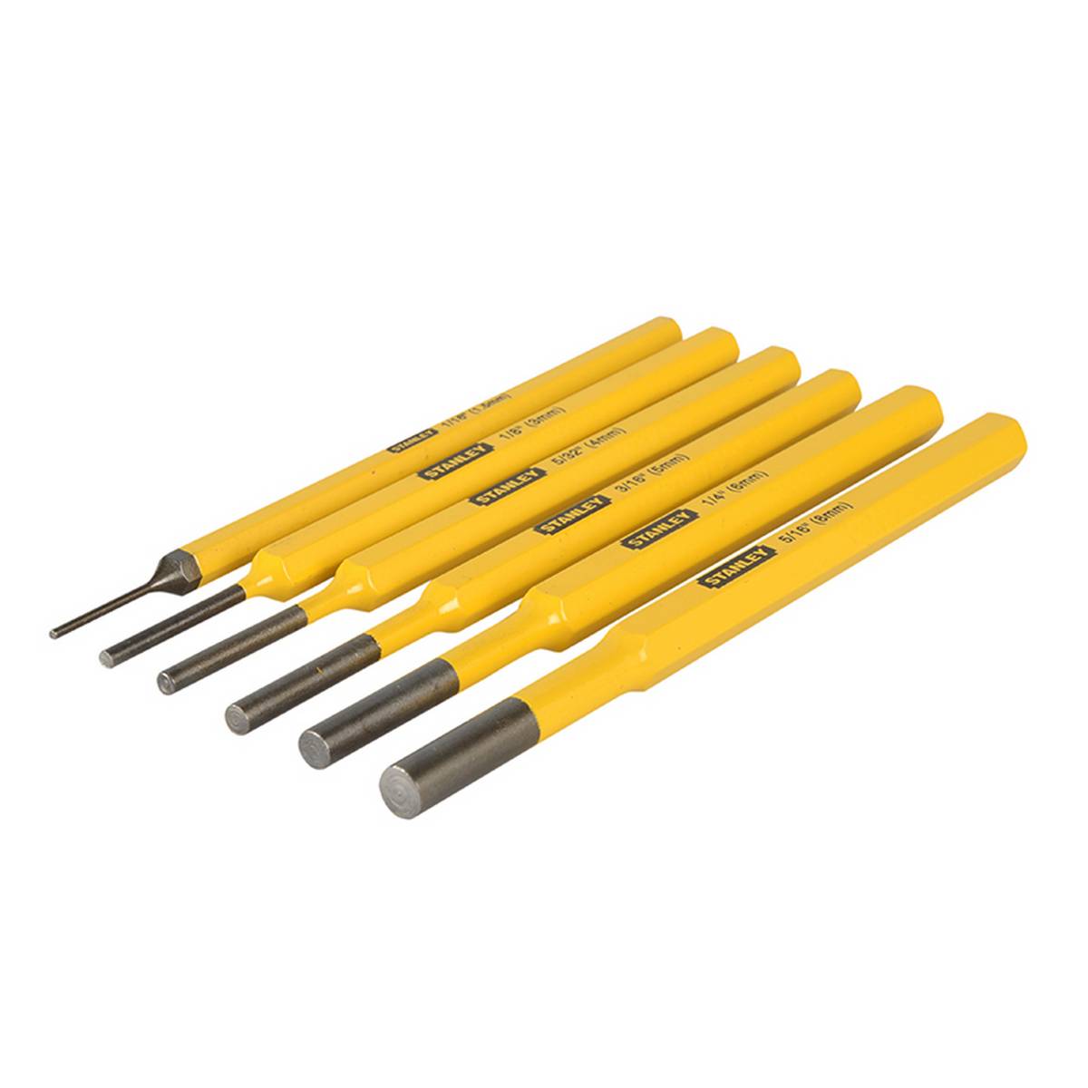 STANLEY® Parallel Pin Punch Set, 6 Piece