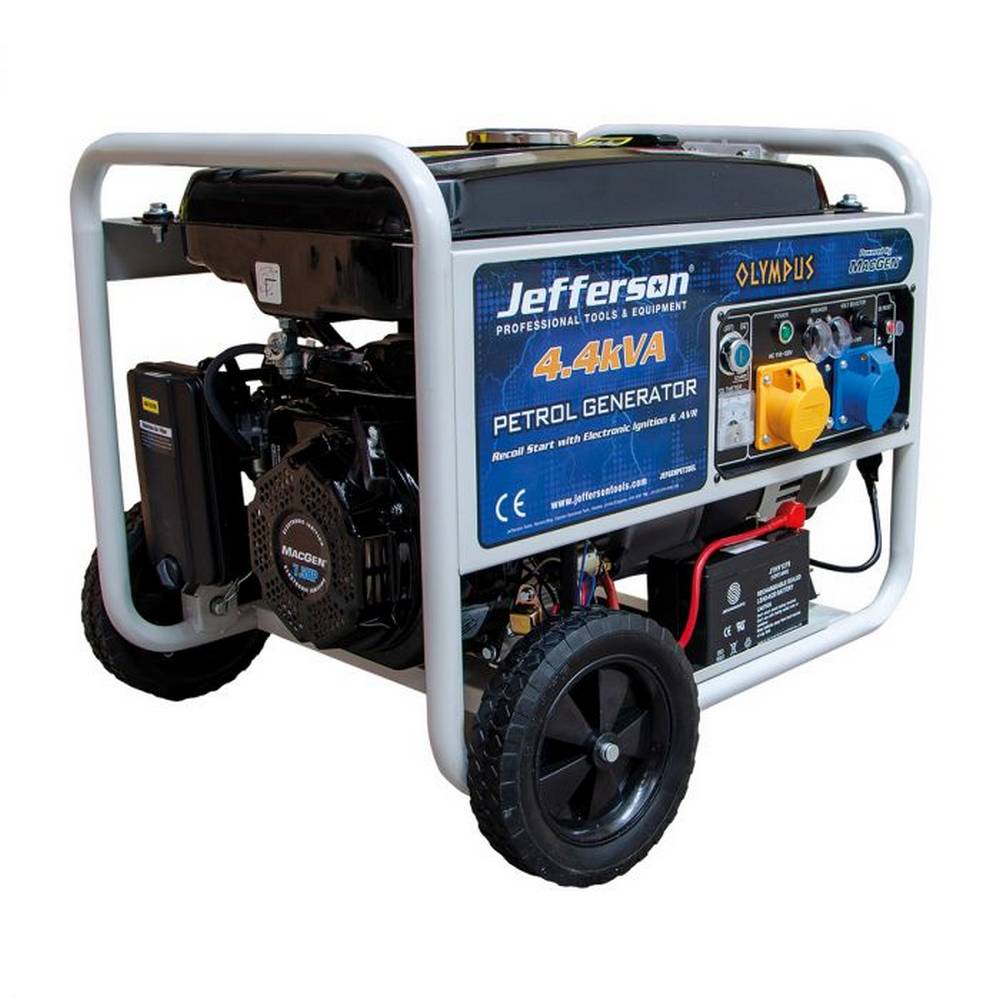 JEFFERSON 4.4KVA PETROL GENERATOR (ELECTRIC START)