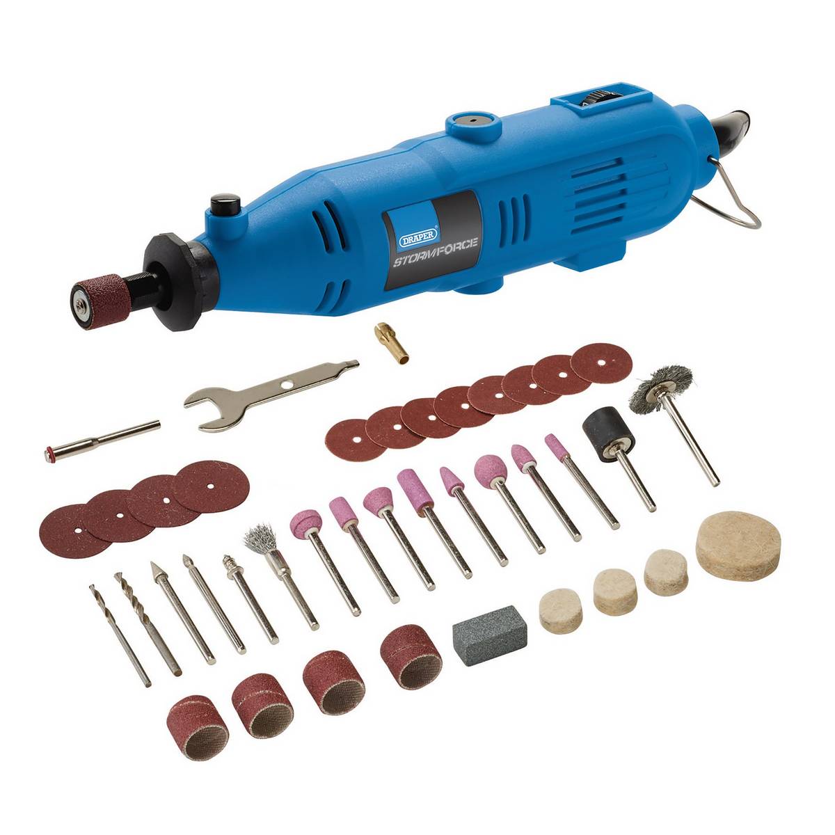 DRAPER STORM FORCE&#174; 230V ROTARY MULTI-TOOL KIT, 135W (40 PIECE)