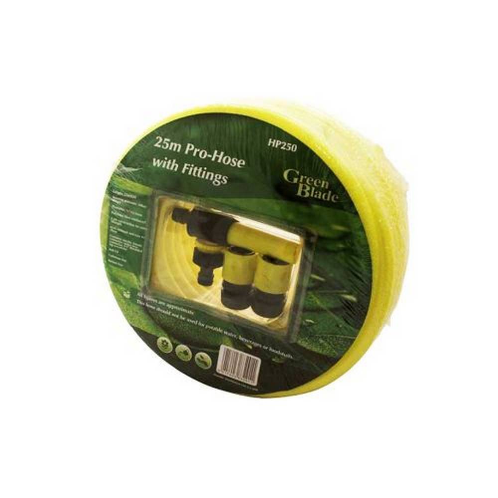 GREENBLADE 25M PRO-HOSE WITH FITTINGS