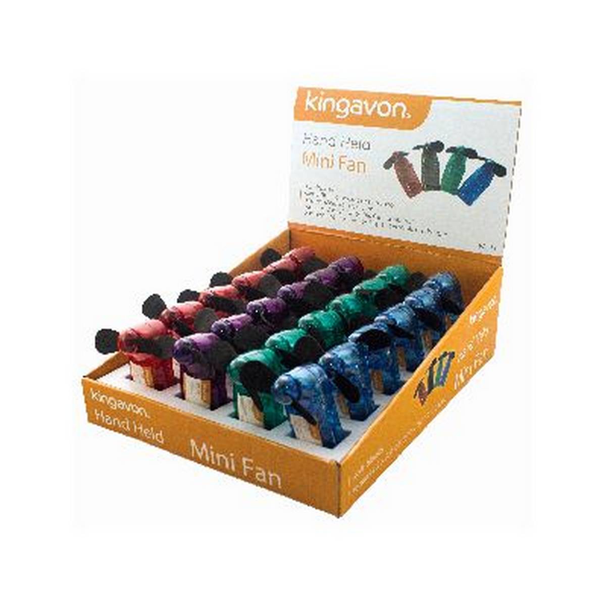 KINGAVON HAND HELD MINI FAN IN DISPLAY CARTON BB-FA111